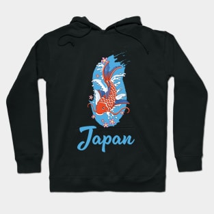 Japan Koi travel logo Hoodie